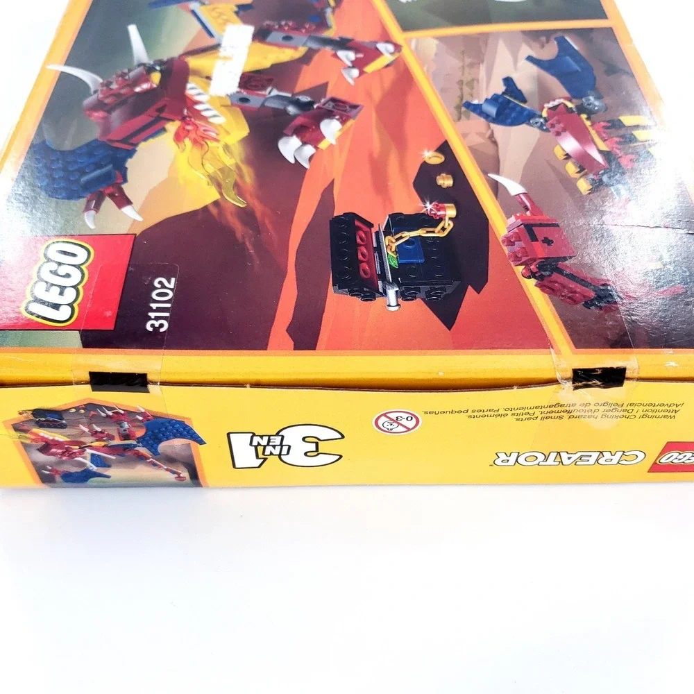 LEGO CREATOR: Fire Dragon (31102) Damaged Box Brand New Factory Sealed